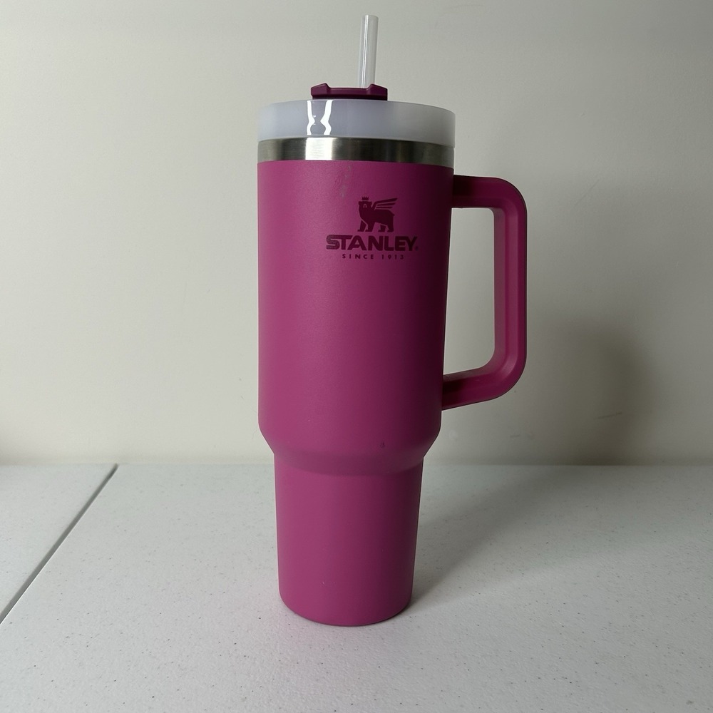 Stanley 40 Oz Fuchsia Quencher Flowstate Tumbler Stainless Steel Cup